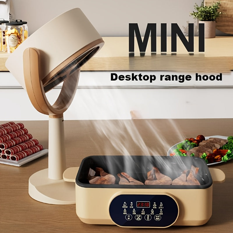 Smoke-Away Purifier Fan with Rechargeable Battery, Strong Suction, Quiet Operation