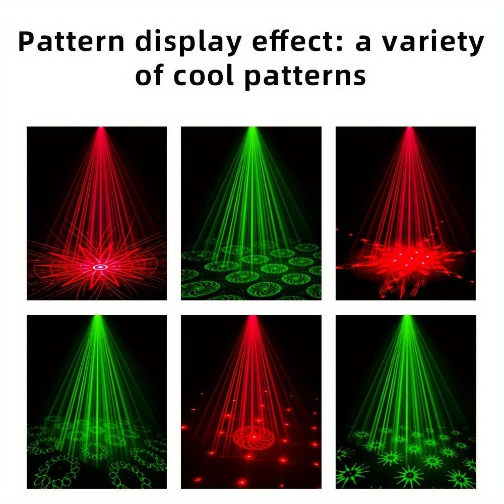 USB quvvatlangan Mslitely Disco Party Light with Stand 28 ovozga asoslangan naqshlarni o'z ichiga oladi, tug'ilgan kunlar, bayramlar va oilaviy yig'ilishlar uchun ideal.