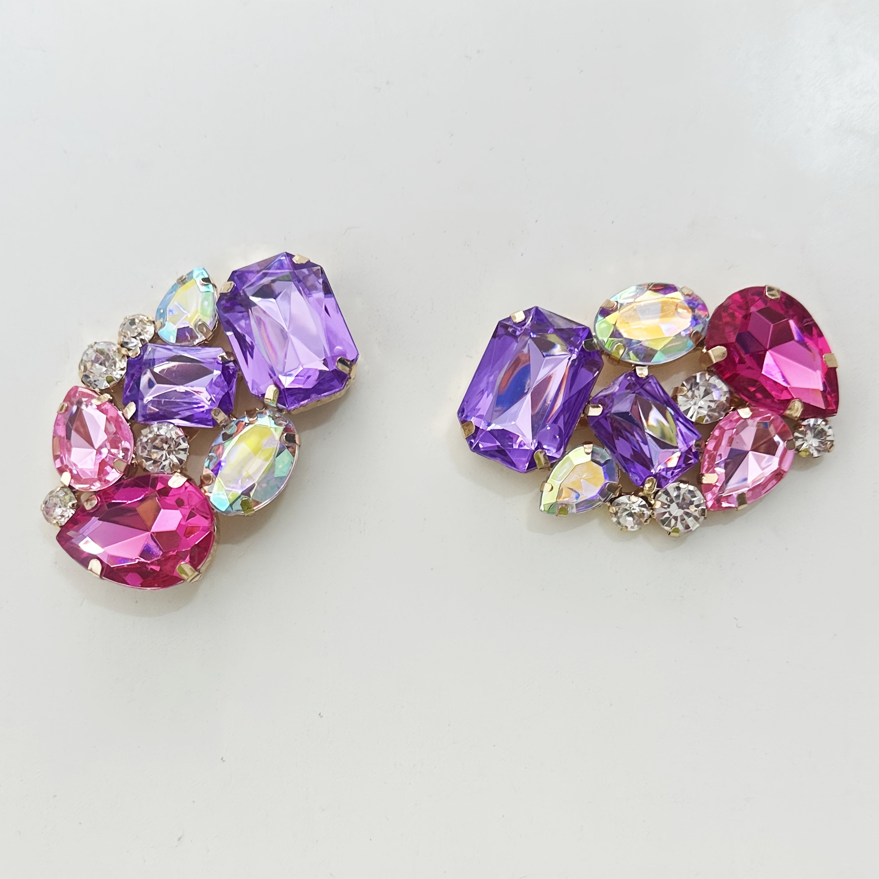 Unisex Acrylic Rhinestone Shoe Charms Removable Decor Shoe Accessory