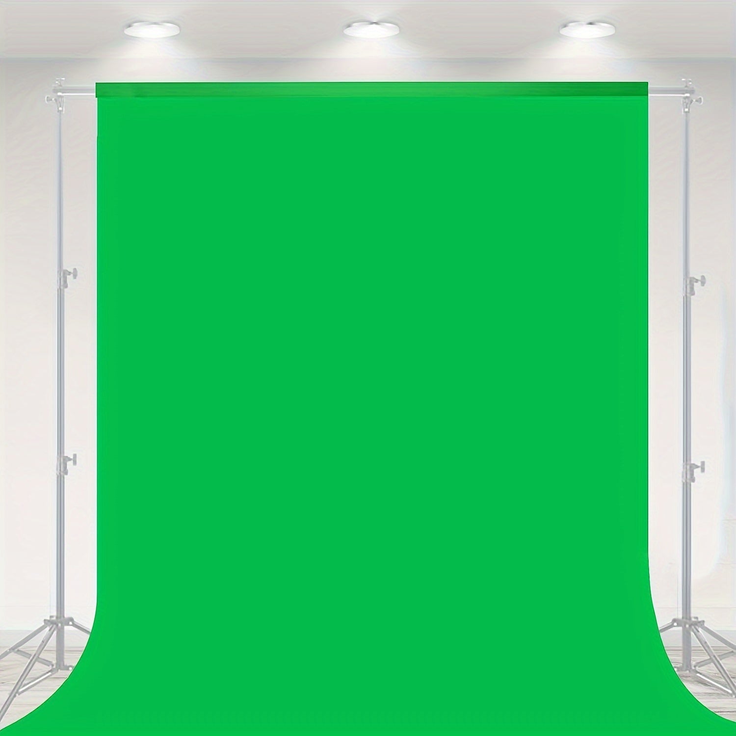 Green Screen Backdrop Polyester 152.4x198.12cm for Video Streaming Photography and Editing