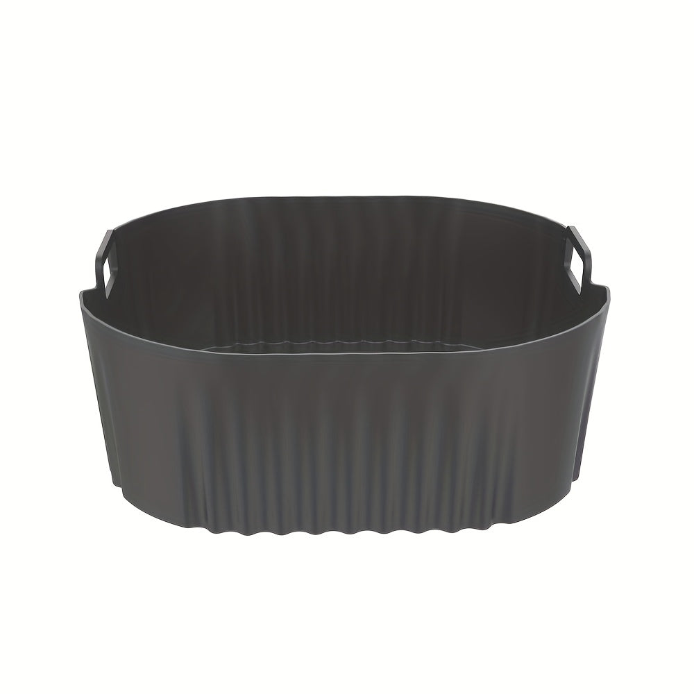 20cm Qayta ishlatiladigan Silikon Havo Fryer Qoplamalari 4.2L va 5.5L Havo Fryerlar uchun, pech, mikroto'lqinli pech uchun xavfsiz, yopishmaydigan