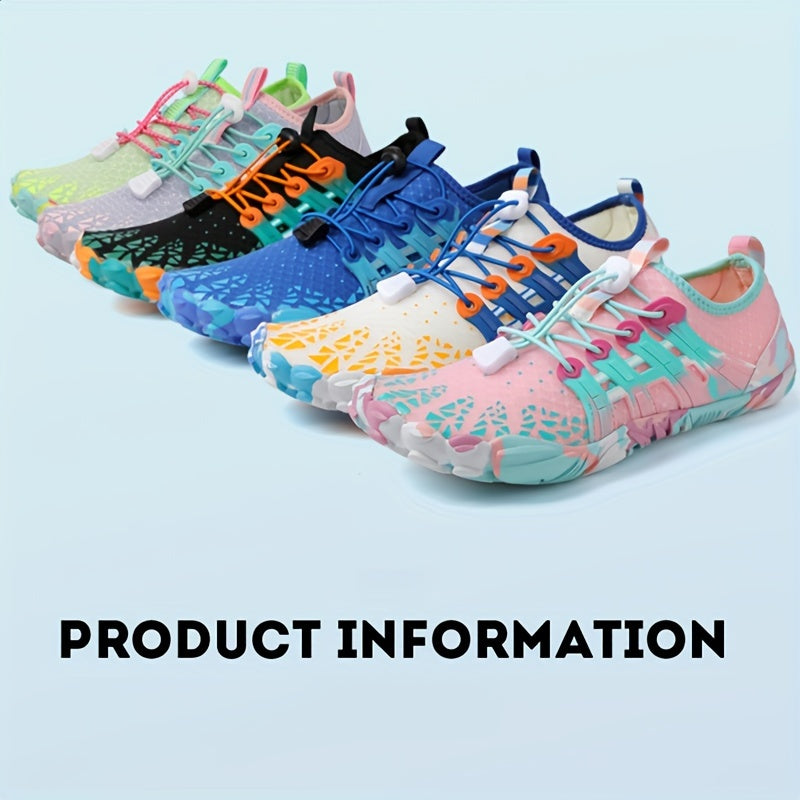 Детские водные туфли для плавания, серфинга, походов, с нескользящей, быстро сохнущей резиновой подошвой