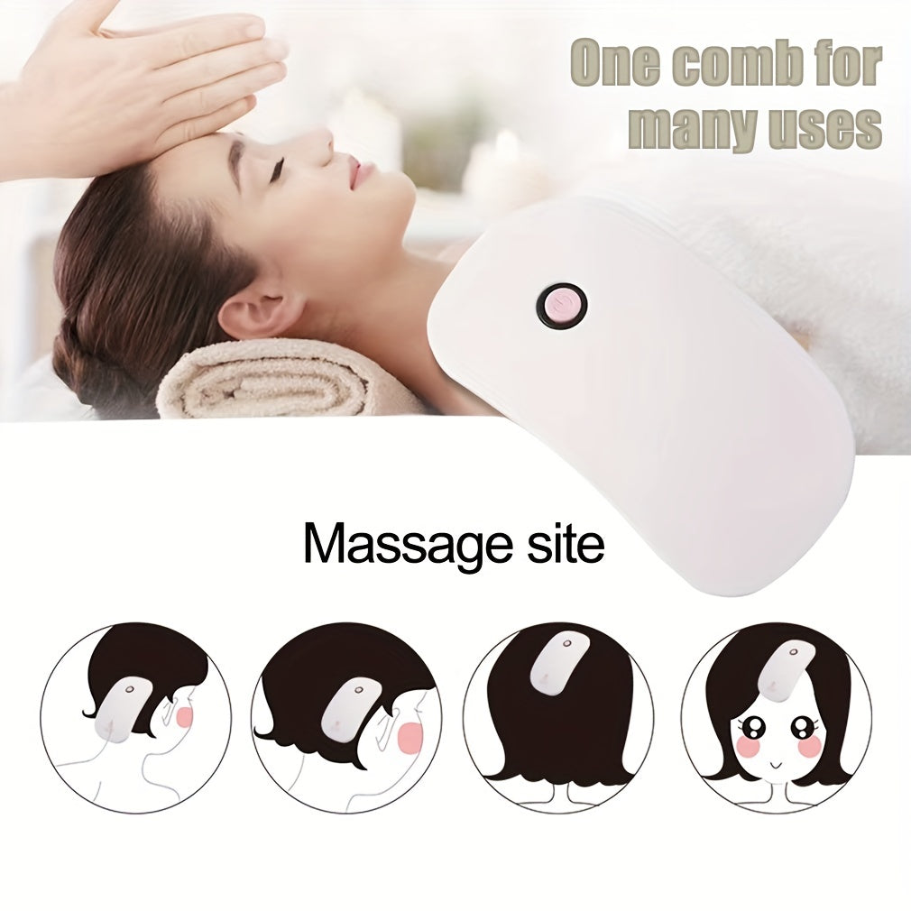 11pcs Portable Electric Scalp Massager with High-Frequency Vibration and Ergonomic Design
