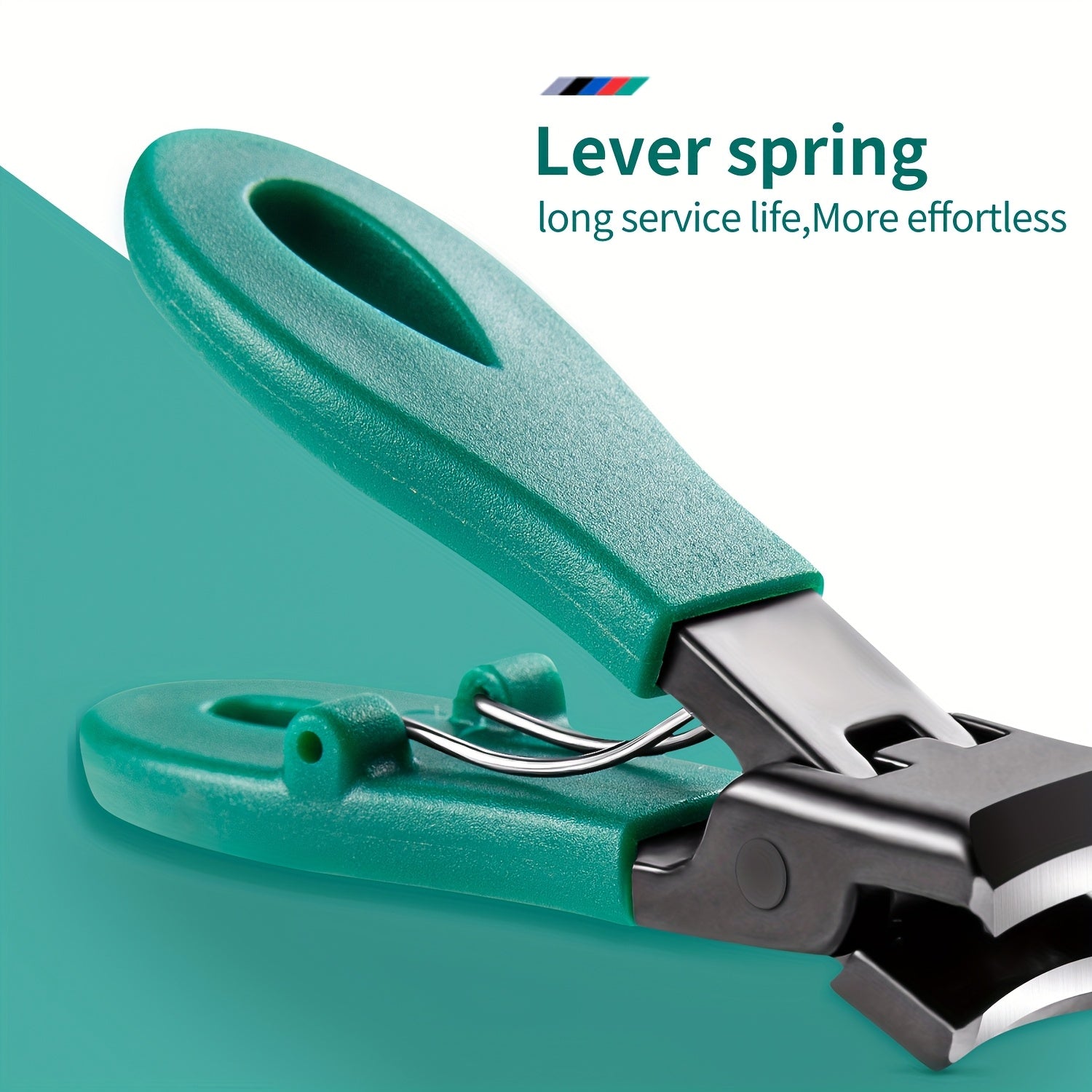 Heavy Duty Nail Clippers for Thick Nails with Large Opening Anti-Splash Design Stainless Steel