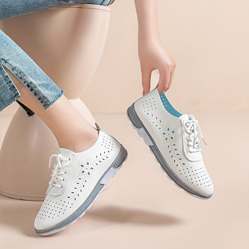 Women's Breathable Mesh Slip-On Sneakers Lightweight Casual White Blue Footwear