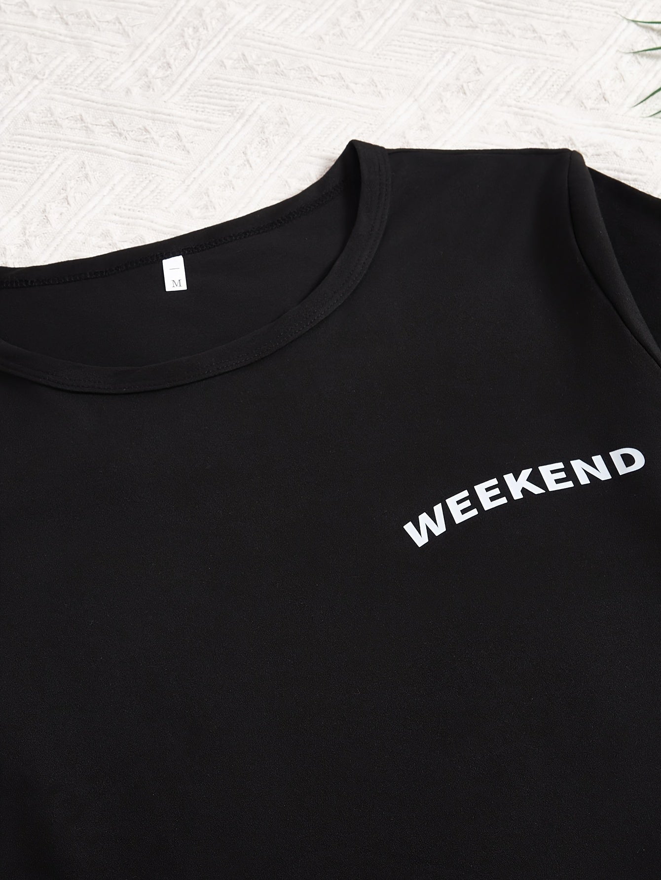 Women's Letter Print Casual Pajama Set Short Sleeve Top Shorts Pants All-Season