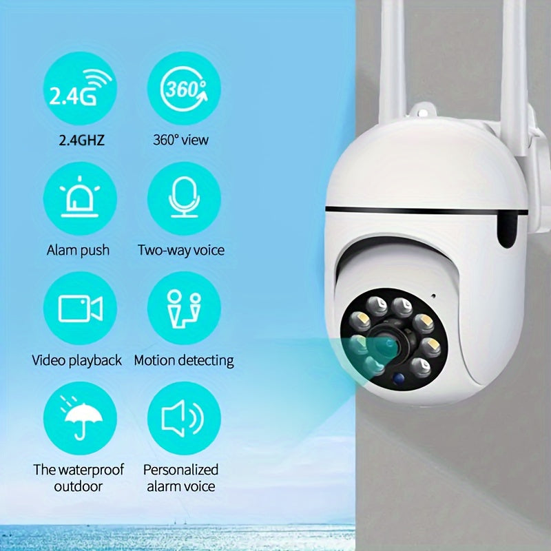 Wireless Security Camera HD Wireless Outdoor Camera with Motion Detection and Pan Tilt