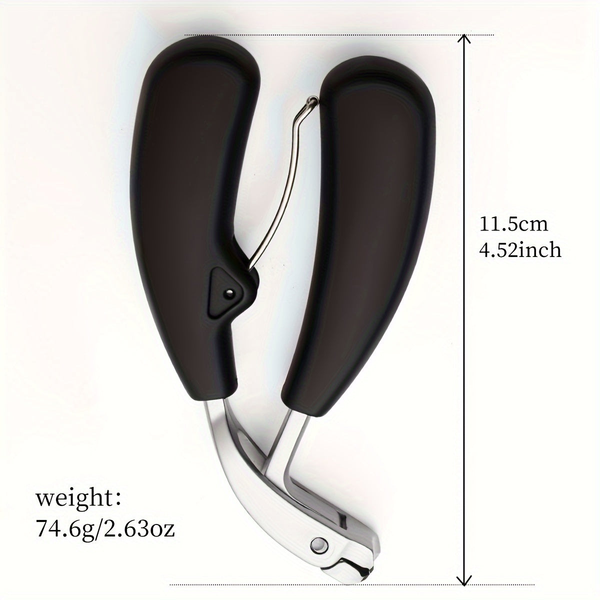 Professional Nail Clippers for Men and Seniors Wide Opening Stainless Steel Long Handle