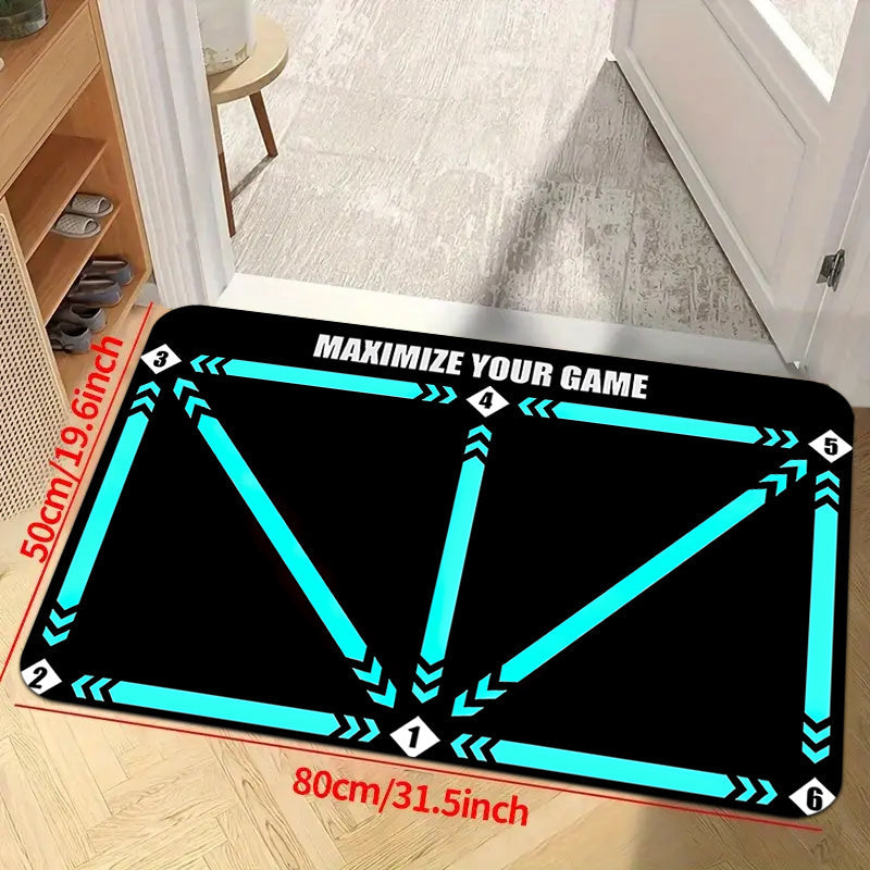 Soccer Training Mat Non-Slip Soft Polyester Indoor Rug for Living Room Bedroom