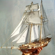 Wooden Boat Kit for Educational Assembly of Classical Western Harko Model for Ages 14+