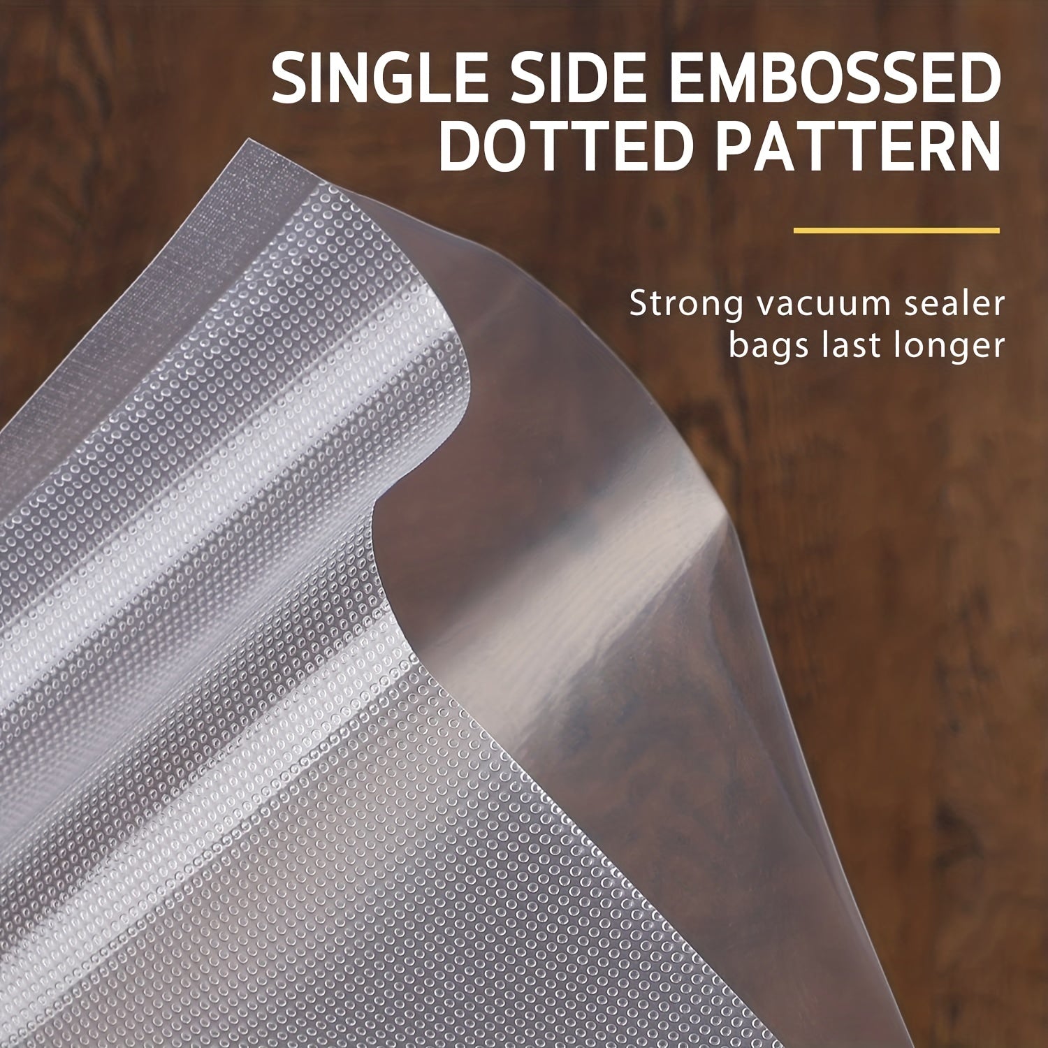 100 Pieces Vacuum Sealer Bags Assorted Sizes Food Storage Durable Plastic