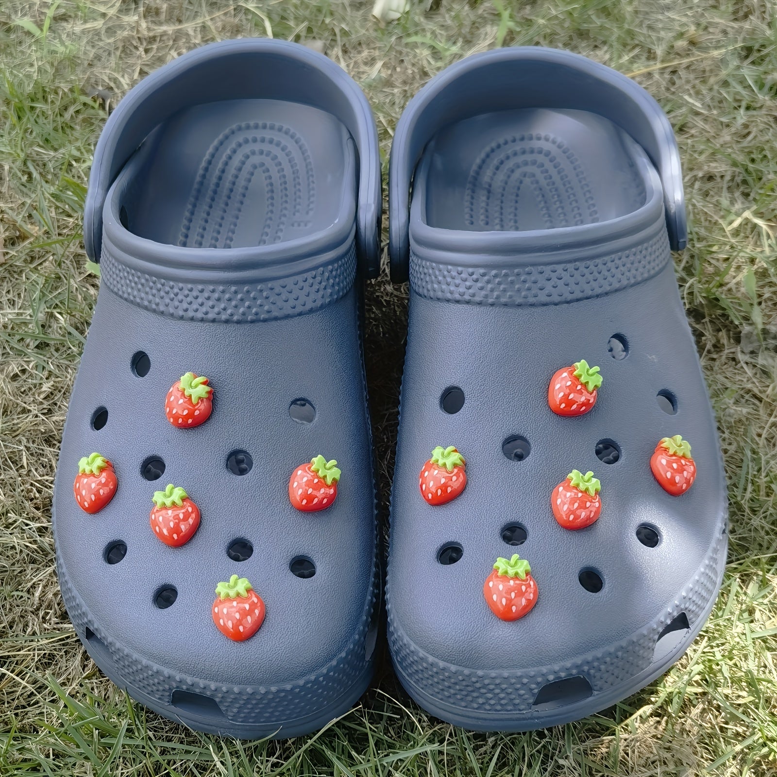 Kids Girl Silicone Strawberry Shoe Charms for Clogs and Garden Decor