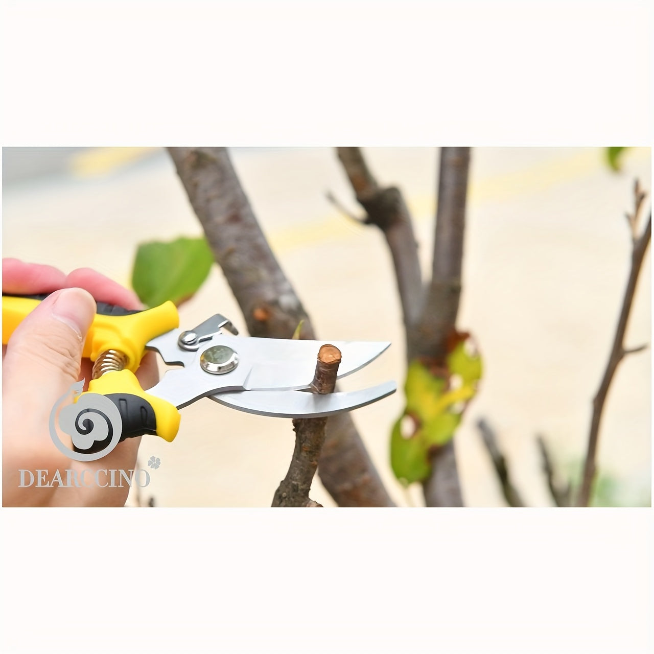 Set of 3 Stainless Steel Garden Pruning Shears Modern Durable for Trimming and Gardening