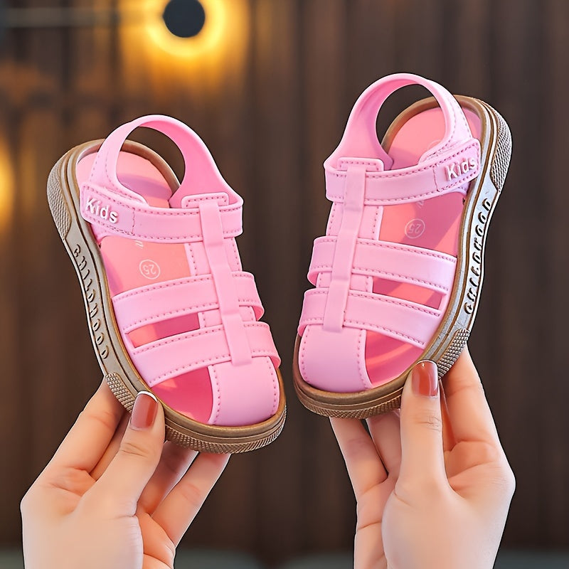 Kids Summer Sandals for Boys and Girls Flat Sole Outdoor Casual Breathable PVC