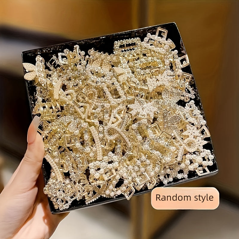 Girls Sparkly Rhinestone Hairpins Set of 10 in 20 Styles for Hair Accessories