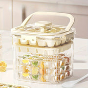 Large Capacity Ice Maker with 48 Grid, Portable Ice Bucket for Summer Use