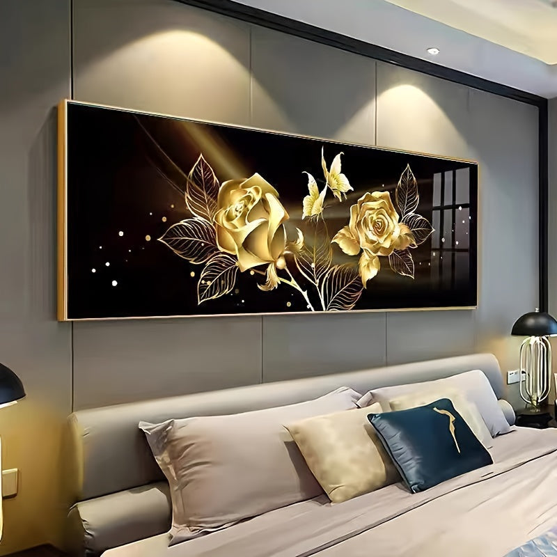 Unframed Canvas Wall Art Floral Modern Art for Home Office Decor