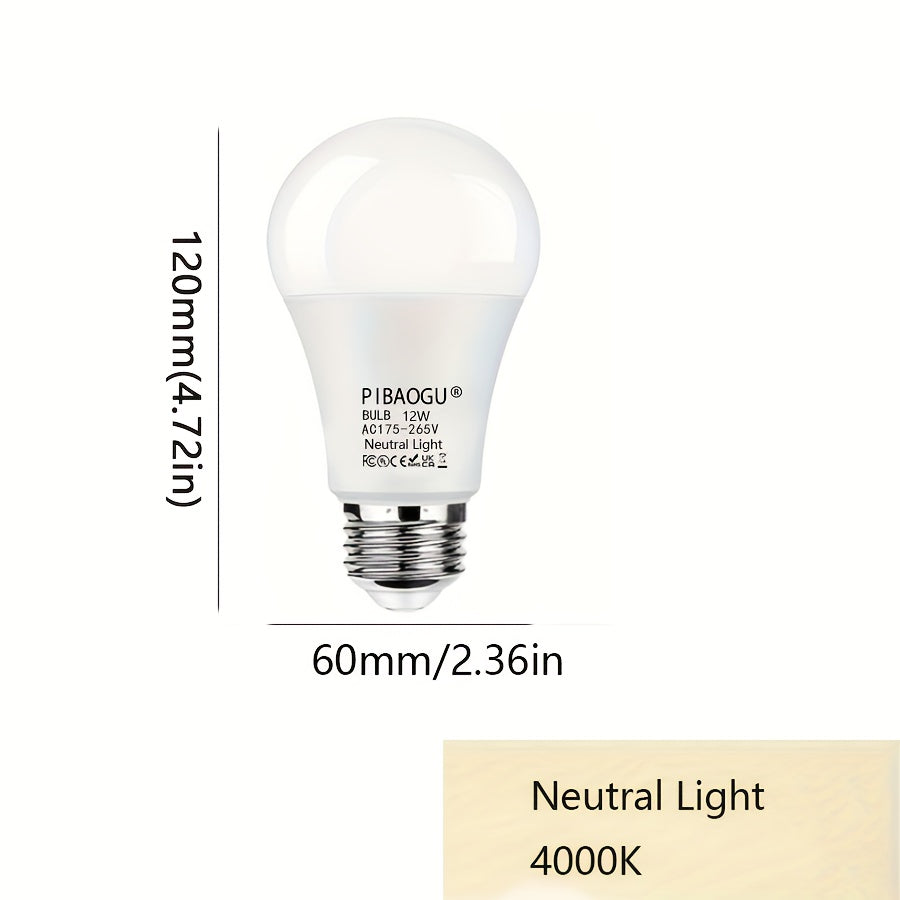 Pack de 10 bombillas LED E27 12W Blanco cálido, Blanco frío, Blanco neutro Iluminación interior