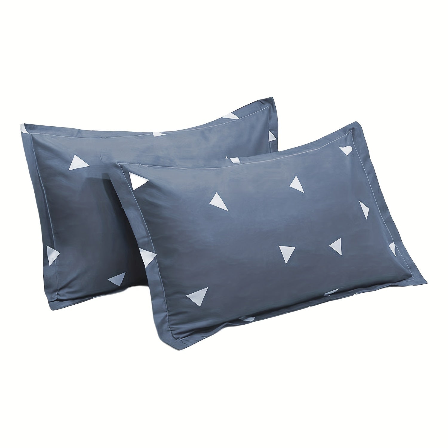 Geometric Triangle Pillowcases 74x48cm Soft Fiber Durable Machine Washable