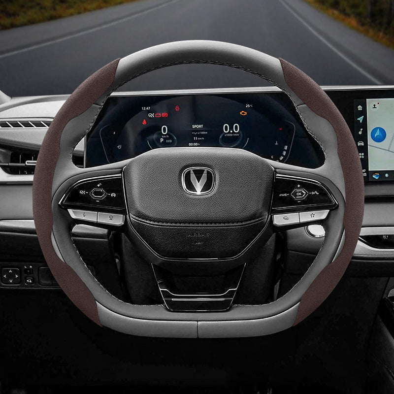 Universal Winter Fleece Non-Slip Thin Steering Wheel Cover 2 Pack in Multiple Colors