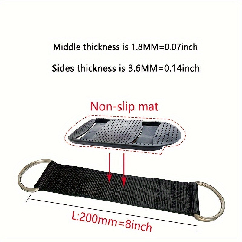 2pcs Tree Swing Straps Hanging Kit Nylon Outdoor Hammock Tire Saucer Green Black