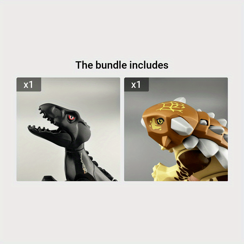 Динозаврические строительные блоки с мини-фигурками для детей от 6 лет