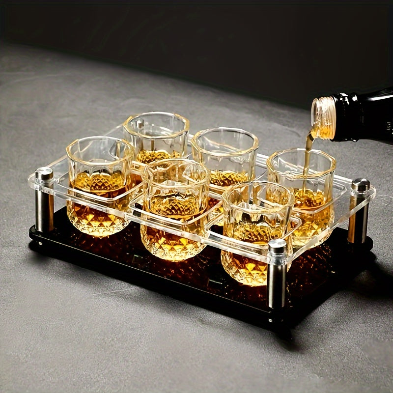 Set of 6 50ml Glass Shot Glasses for Bar and KTV Use