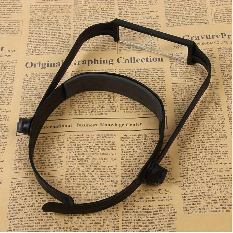 Head-Mounted Magnifying Glass with 4 Lenses Hands-Free for Reading Jewelry Crafting