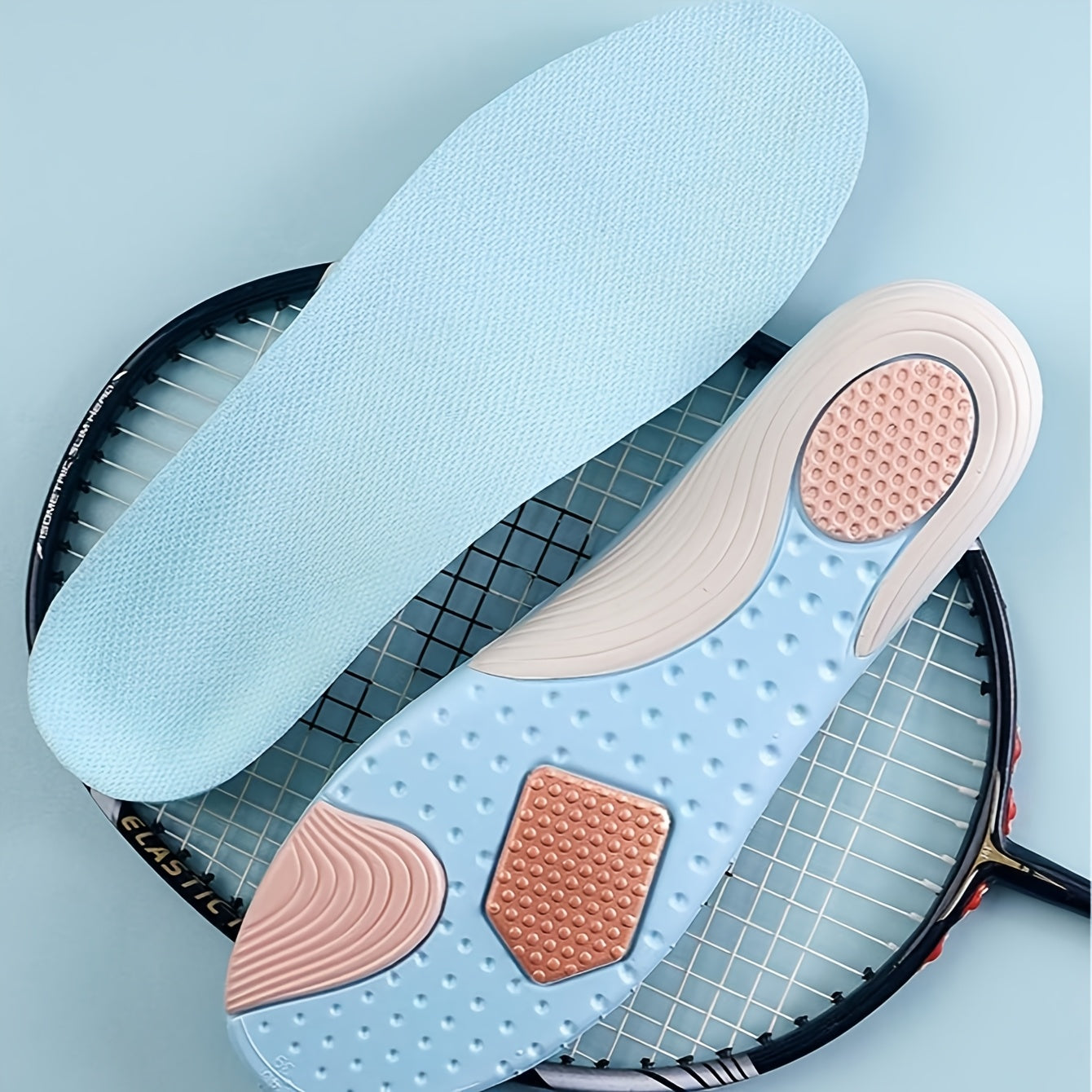 Unisex Breathable EVA Arch Support Sports Insoles for Running and Casual Shoes