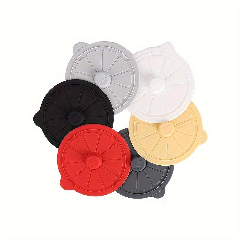 Lemon Shaped Silicone Cup Lids 9.5cm Reusable Food Grade Fits Mugs Water Cups