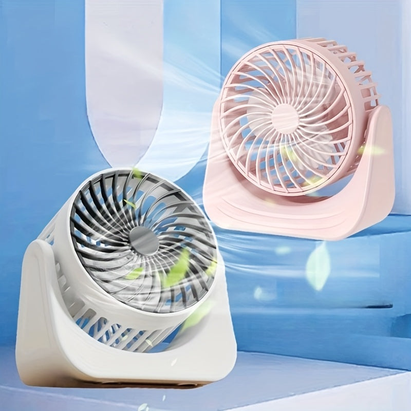 USB Portable Fan with 1 Speed Detachable Washable Quiet Desk Office Fan