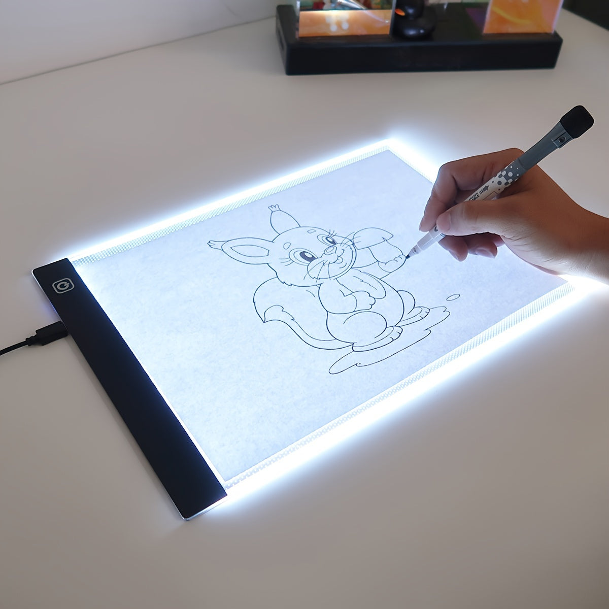 Acrylic LED Tracing Light Pad for Art, Tattoo, Drawing, Sketching, Animation, Stenciling, Adjustable Brightness