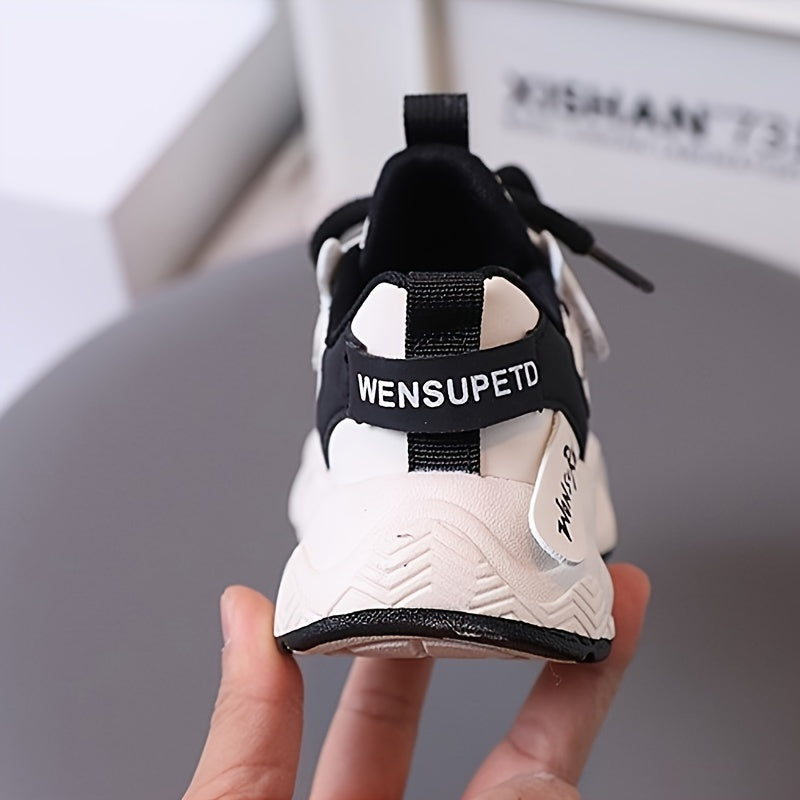 Yangi tug'ilgan o'g'il bolalar uchun PU yopishqoqsiz sport poyabzal, pastki yuqori, oddiy yozgi va kuzgi poyabzal