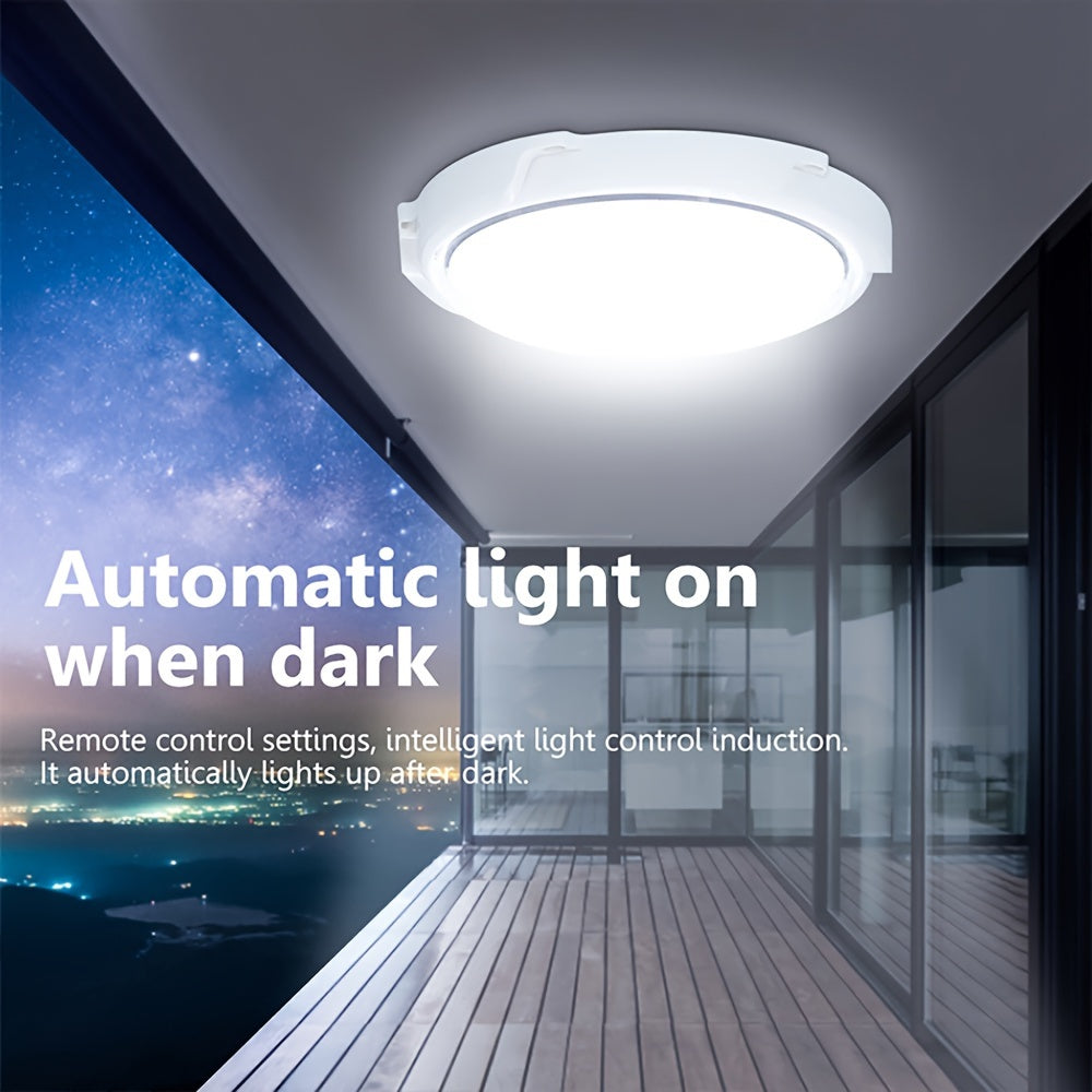 Luz de techo solar para interior y exterior, jardín, balcón con control remoto