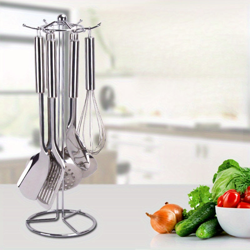 Organizador de cocina de metal multiusos para utensilios y cucharas, almacenamiento abierto