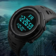 Men's Outdoor Sports Watch with Luminous Display and Multiple Functions