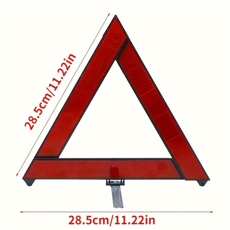 Reflective Car Safety Tripod Emergency Warning Sign Foldable for Road Safety