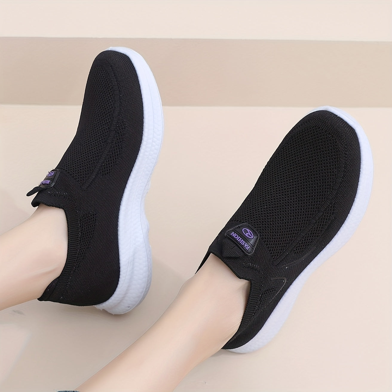 Women’s Slip-On Breathable Lightweight Sneakers with Sequins