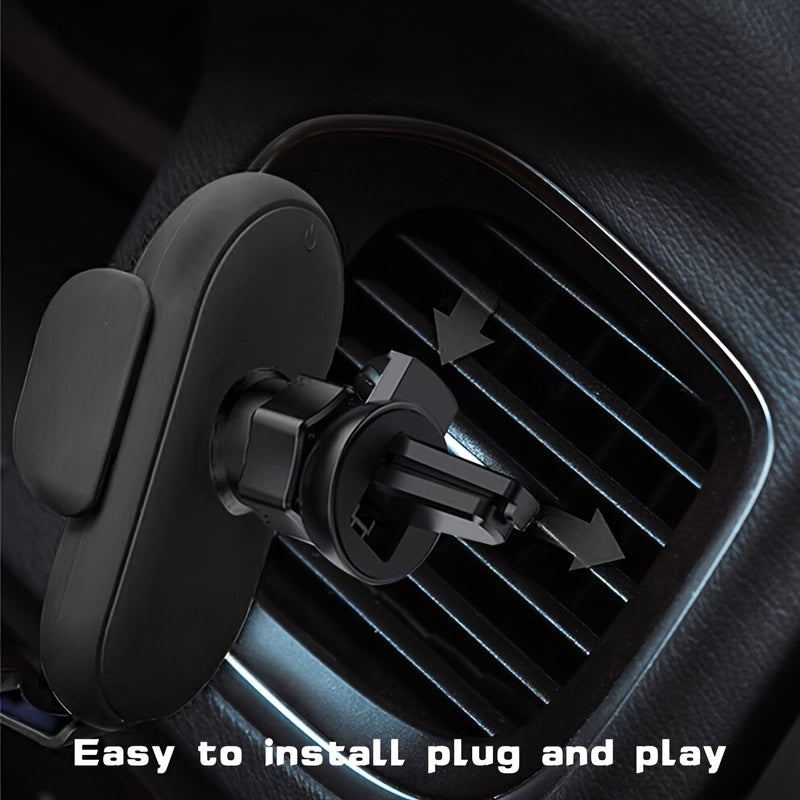 Wireless Car Charger Stand Auto Clamping Magnetic Infrared Qi Mount