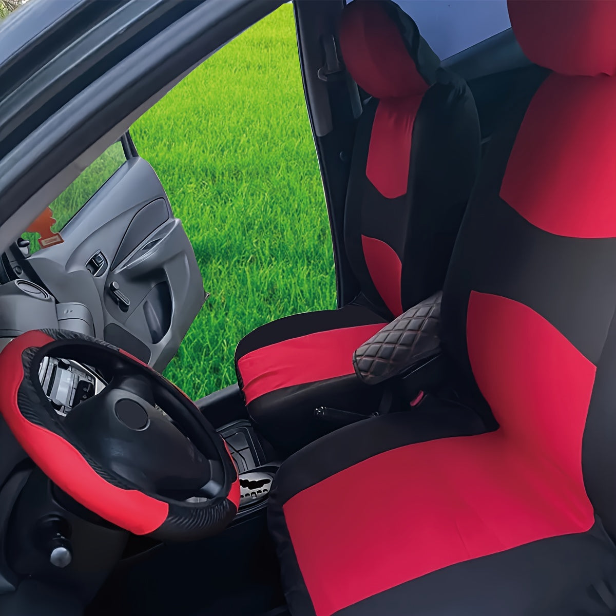Universal Car Seat Cover Fabric Set for Front Seats