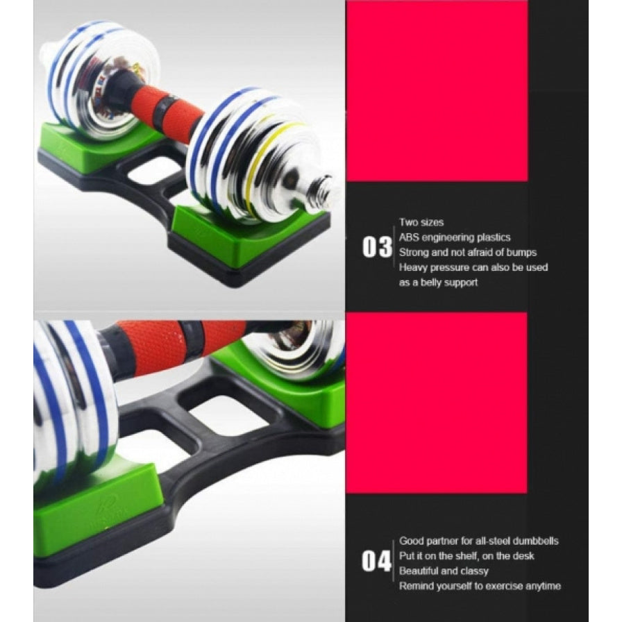 Kichik Dumbbell Rack, Mustahkam PE dan tayyorlangan, Joyni tejovchi dizayn, Polga zarar bermaydigan, Quvvat talab qilmaydi, Uyda va ochiq joyda mashq qilish uchun mos, Og'irlik saqlash yechimini izlayotgan erkaklar va ayollar uchun ideal