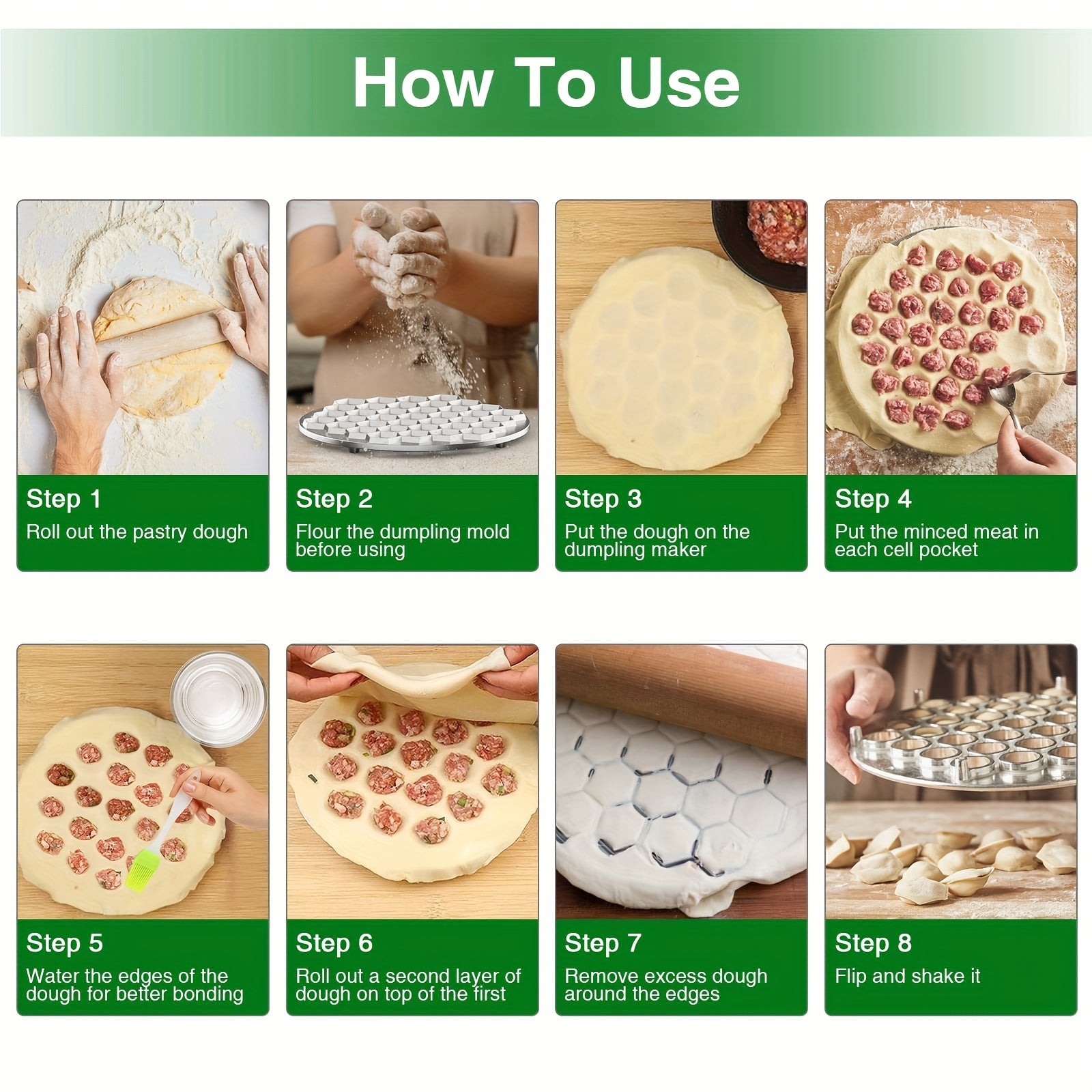 Aluminum Dumpling Maker with 37 Holes for Meat and Pastries Kitchen Tool