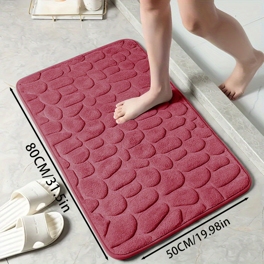 Zarif tosh naqshli poliester hammom matosi, yuqori zichlikdagi ko'pik, sirpanmaydigan to'qima dizayni. Hammom, dush, hammom bezaklari uchun juda singdiruvchi va yumshoq qulaylik.