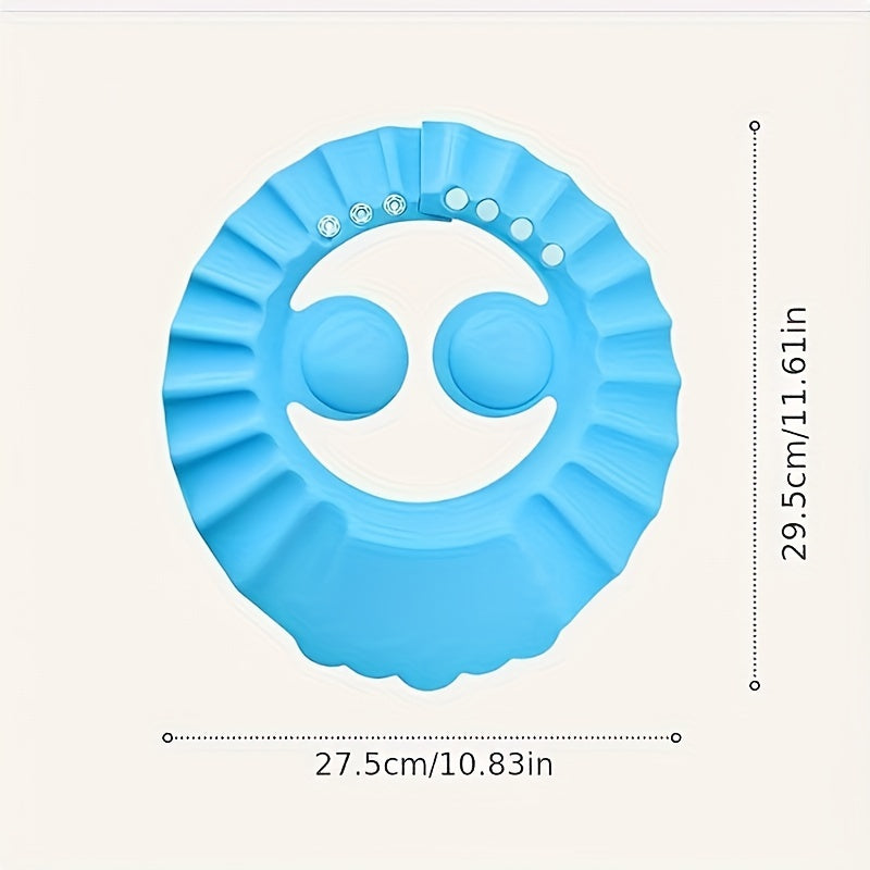 Gorro de ducha para bebé ajustable e impermeable, reutilizable, protección para el cabello de poliuretano PU