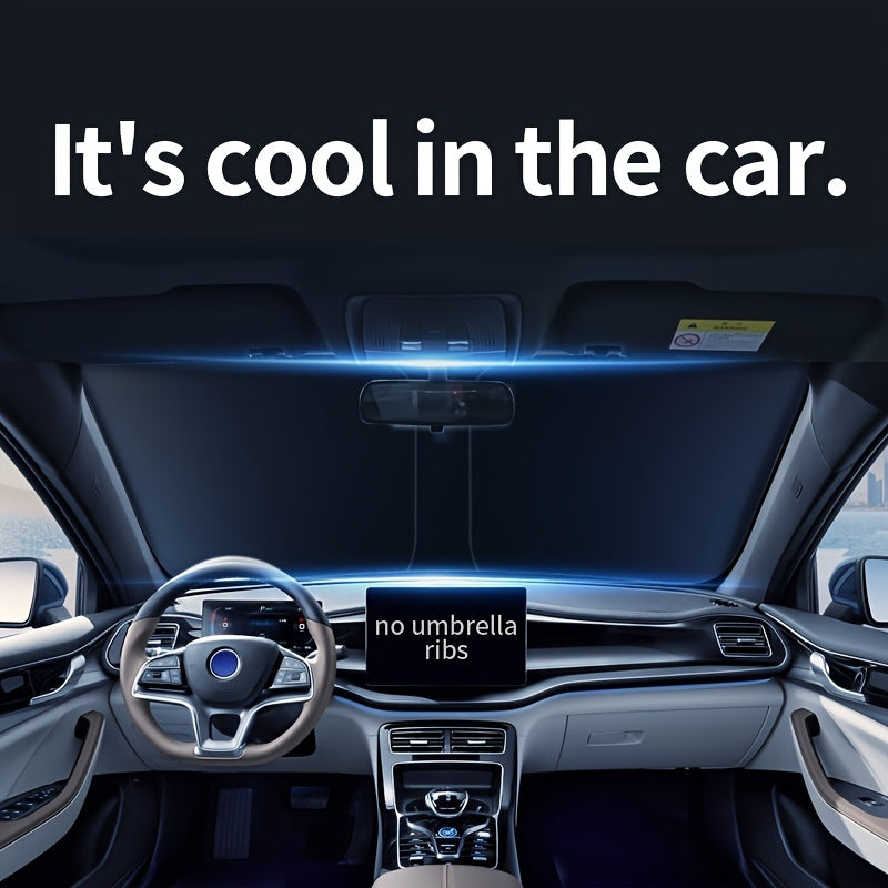 2024 Автомобил учун қуёшдан ҳимояловчи олдинги ойна иссиқликка қарши қопламаси ички тўсиқ, универсал