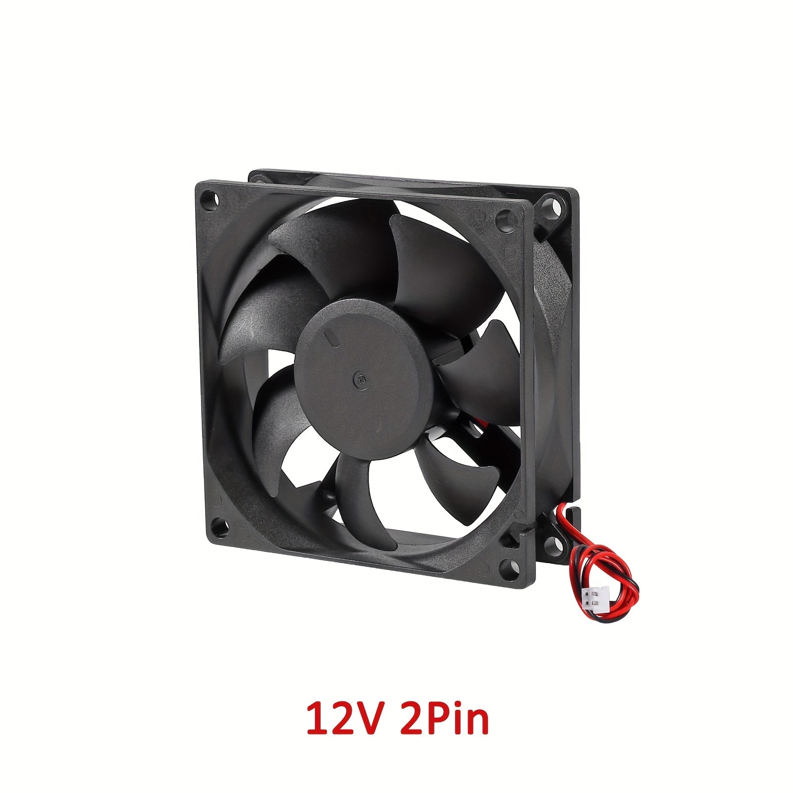 Quiet Brushless Cooling Fan 80x80x25mm USB 2800 RPM Black Copper Heat Sink