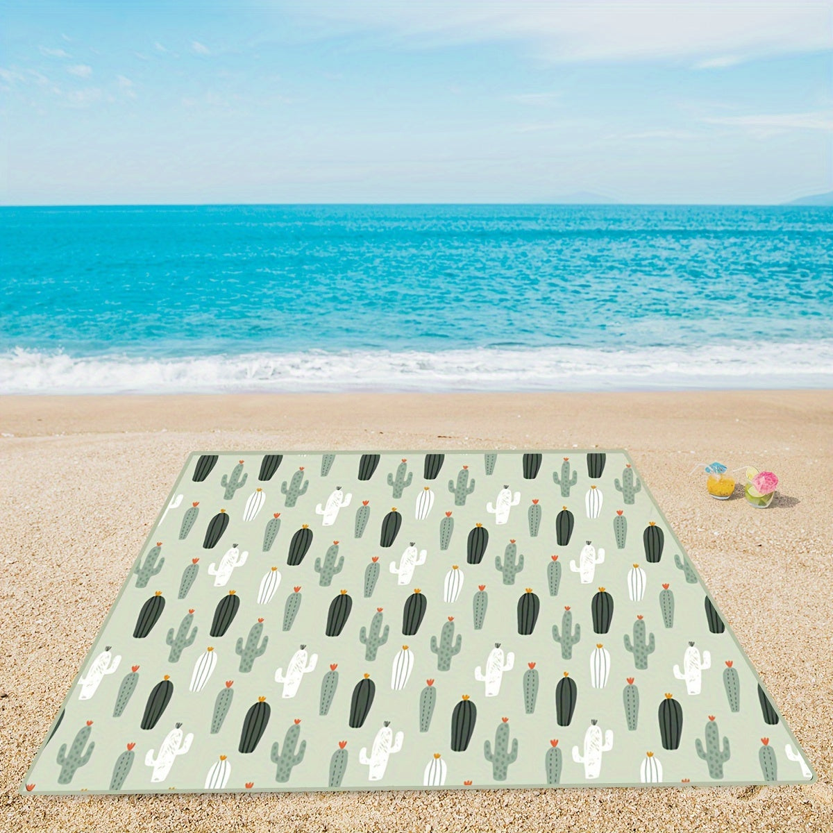 Kids Play Mat 109x109 cm Waterproof Non-Slip Foldable for Crawling and Play