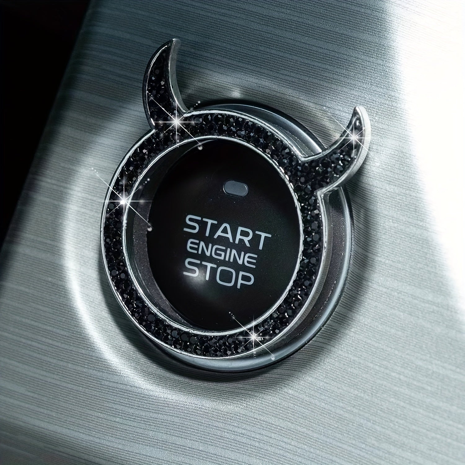 Кольцо для украшения интерьера автомобиля, запуск одной кнопкой, маленький демон, гудок, автостикер, подарок