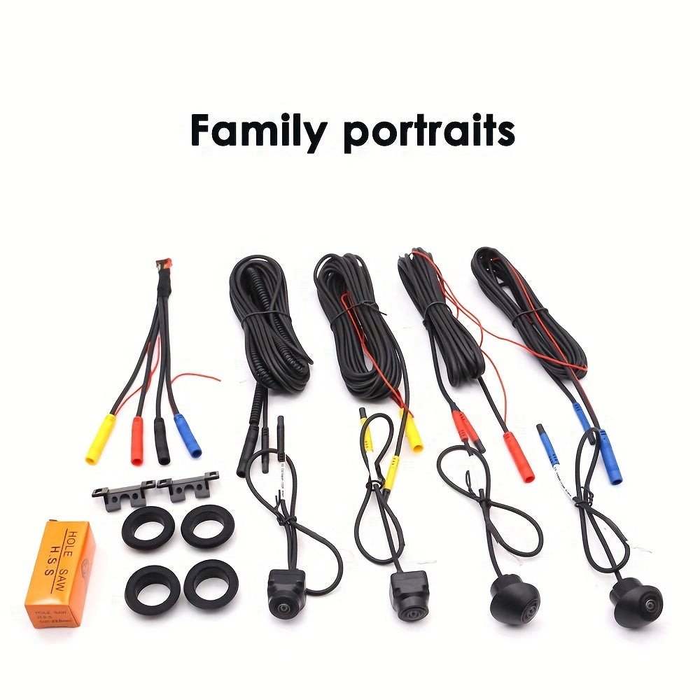 360° Surround Bird View Car Camera System with 1080P Night Vision and Wide Angle for Android Vehicles