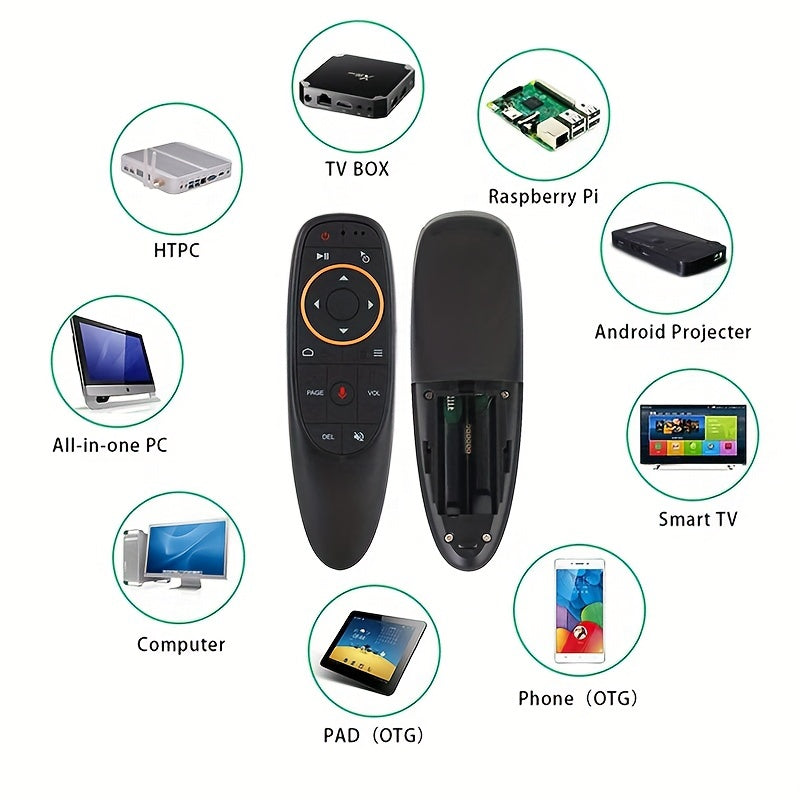 G10 Voice Remote with Air Mouse for Android TV Box Computers Tablets Gaming Consoles